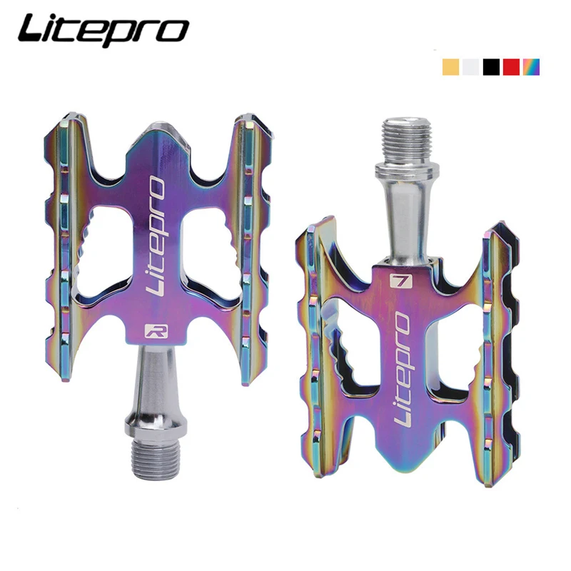 

Litepro Ultra licht faltrad pedal lager aluminium legierung nicht-slip fit brompton MTB rennrad BMX universal pedal