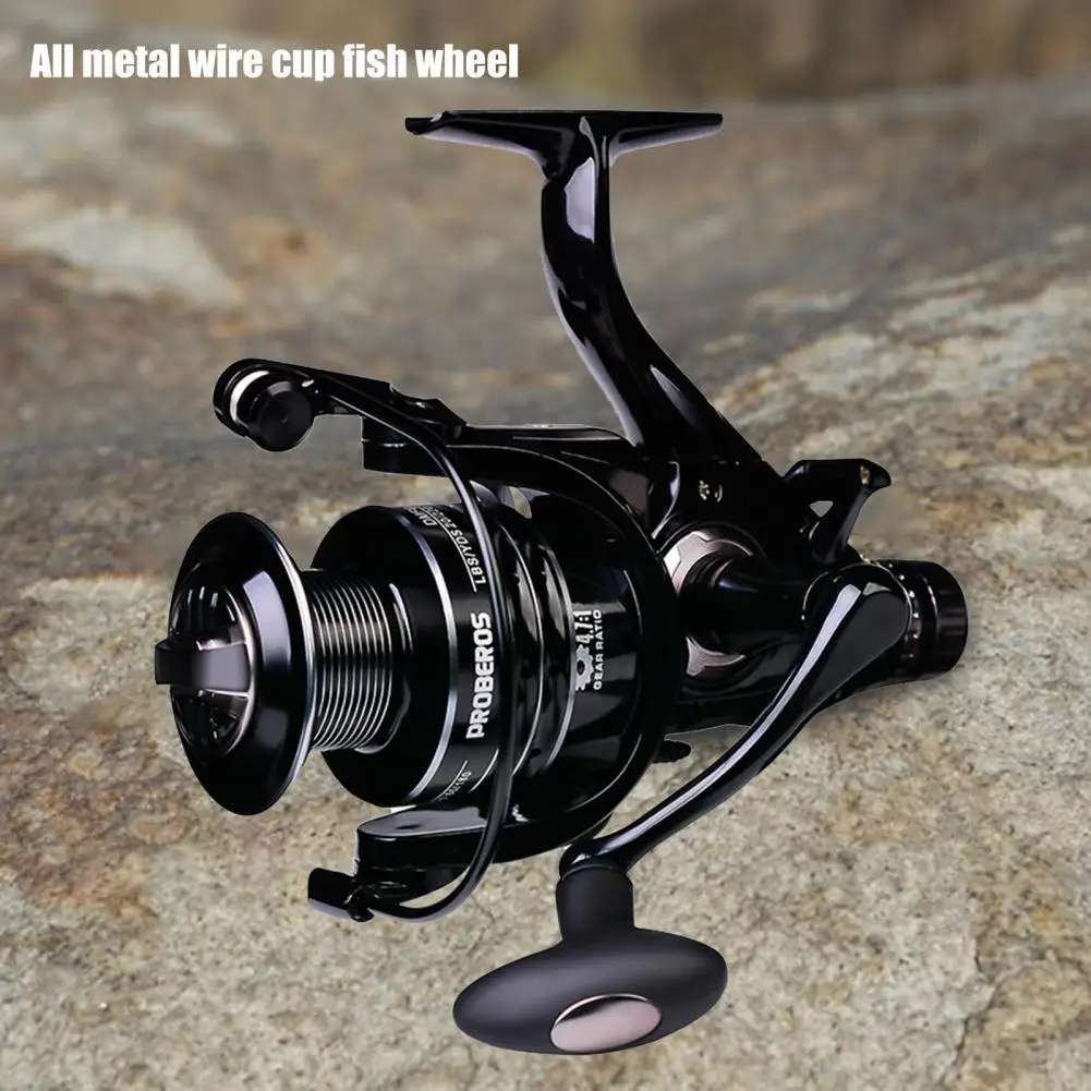 

Metal Spinning Fishing Wheel Hollow Spool High Speed Gear Ratio Wear Resistant Fishing Reel for Fishing