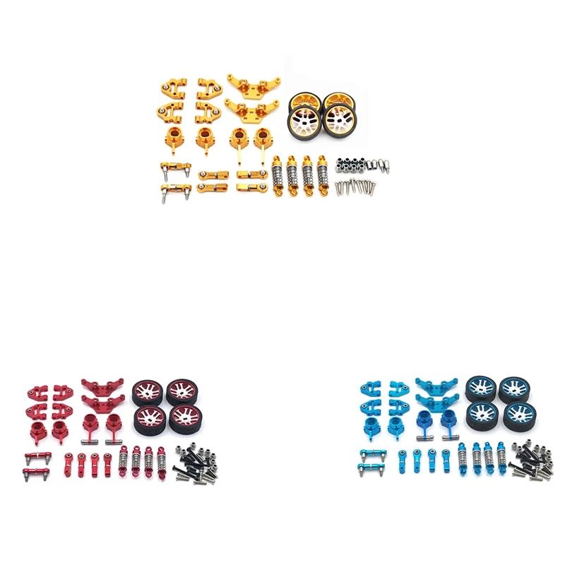 

Metal Full Set Upgrade Parts Lower Arm Steering Cup Shock Absorber for Wltoys 284131 K969 K979 K989 P929 1/28 RC Car