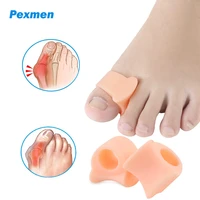 pexmen 2pcsbag gel big toe separator for overlapping hammer toes bunions big toe alignment corrector and spacer foot