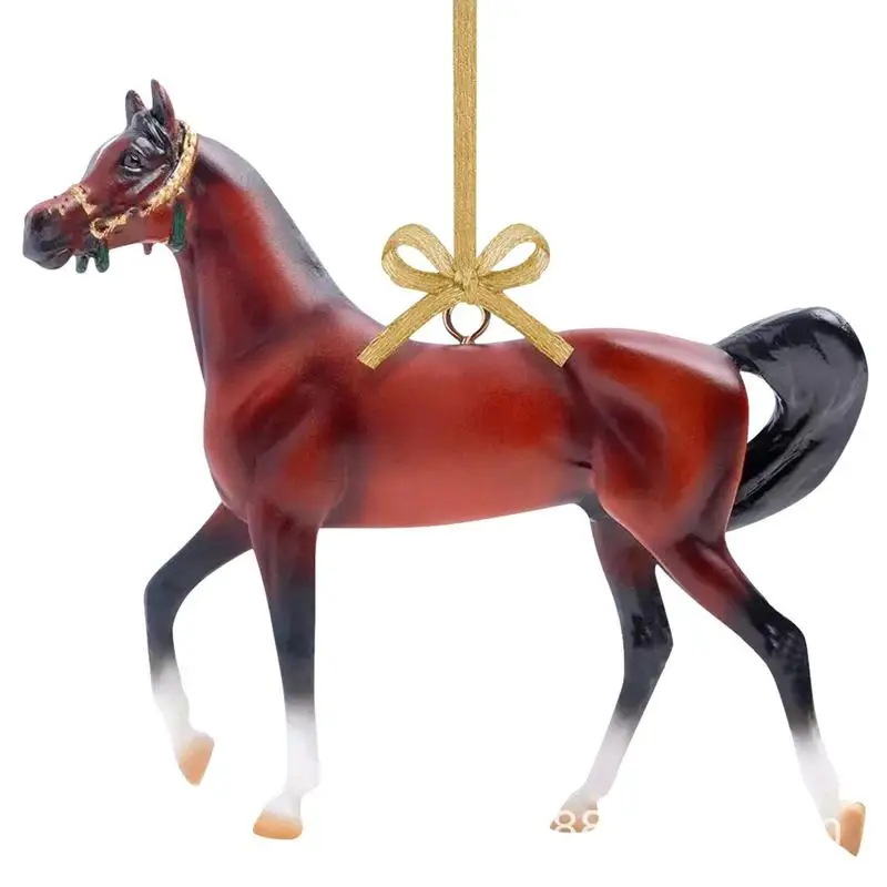 Christmas Tree Ornament Horse Acrylic Christmas Flat Hanging Ornament For Kids Horse Decorative Acrylic Pendant For Christmas