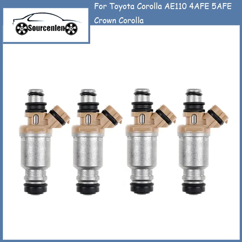 

4 шт./лот 23250-16150 Топливная форсунка для Toyota Corolla AE110 4AFE 5AFE Crown Corolla 23209-16150