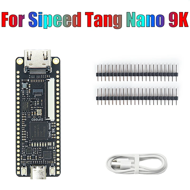 

For Sipeed Tang Nano 9K FPGA Development Board GOWIN GW1NR-9 RISC-V HD With Type C Cable