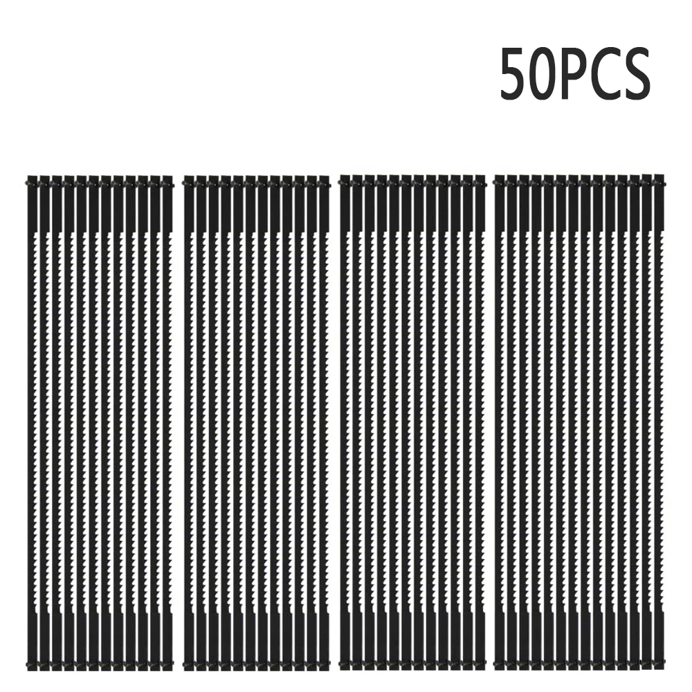 50PCS Scroll Saw Blades 5 Inch Pin End Fit for Wen 3921/Craftsman/Dremel/Delta/Ryobi&All 15in.