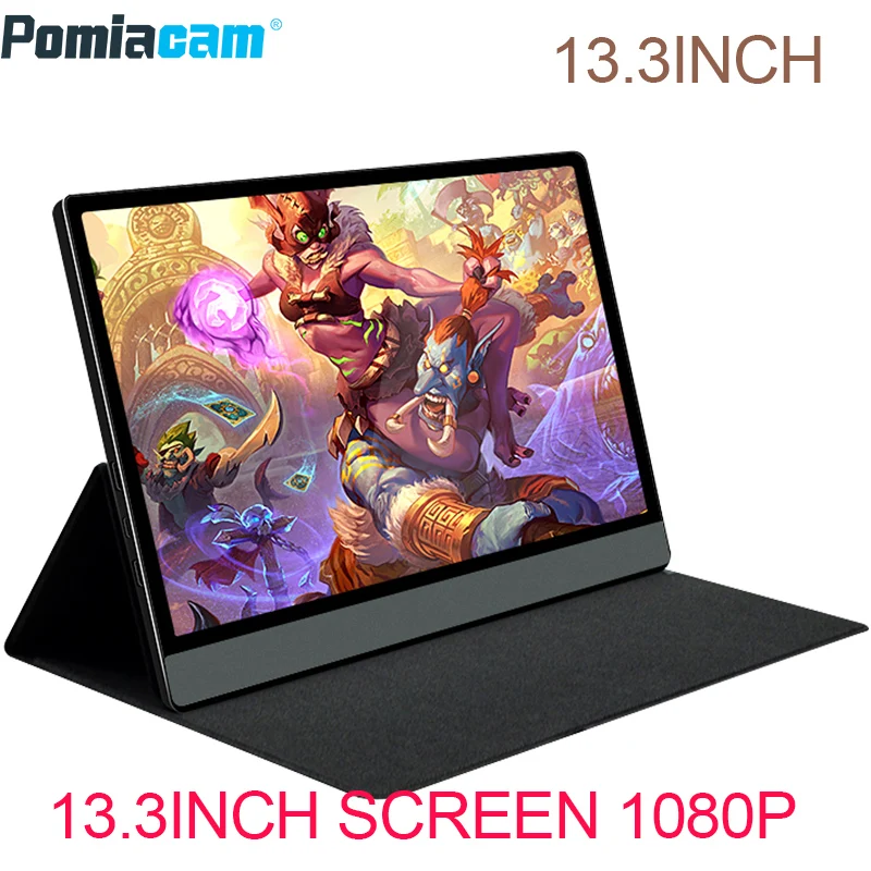 

Сенсорный экран HD мобильный телефон, внешний экран дисплей, 13,3 дюйма, TYPE-C входных портов HDMI, дополнительная батарея, сенсорная функция