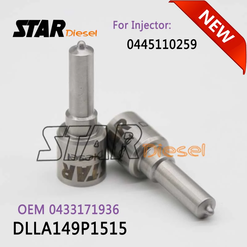 

DLLA149P1515 Diesel Injector Nozzle DLLA 149 P 1515 0433171936 Fuel Sprayer Assy 0 433 171 936 For 0445110259 0 445 110 259