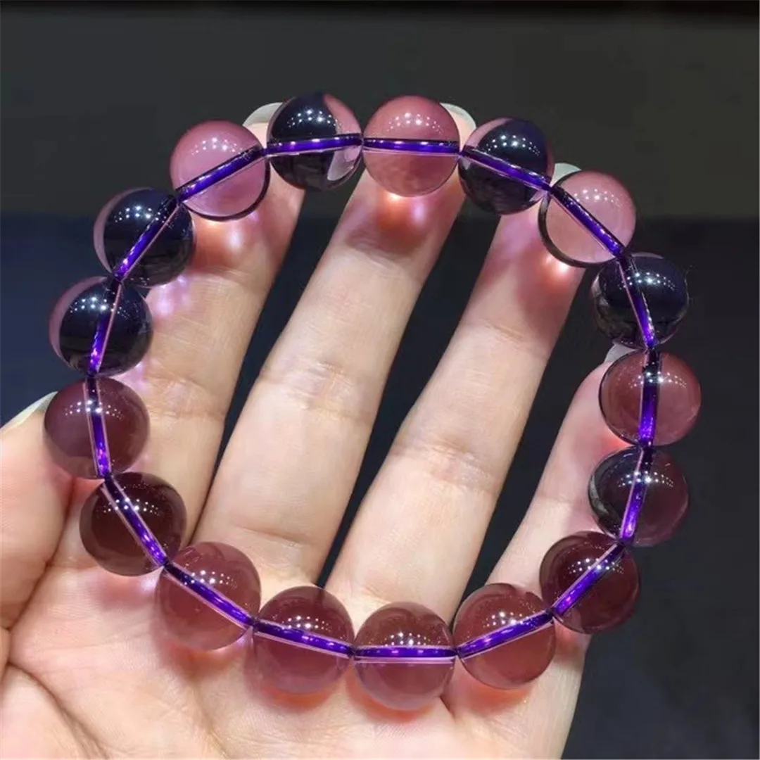 

12mm Natural Purple Amethyst Jewelry Bracelet For Women Lady Man Healing Love Gift Wealthy Crystal Beads Stone Strands AAAAA