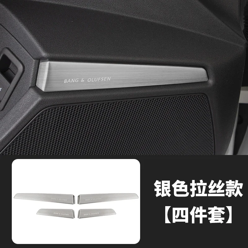 

4 шт., автомобильный дверной динамик, звуковой сигнал, накладки из нержавеющей стали для Audi A3 8Y, украшение интерьера, аксессуары для модификации поставщика