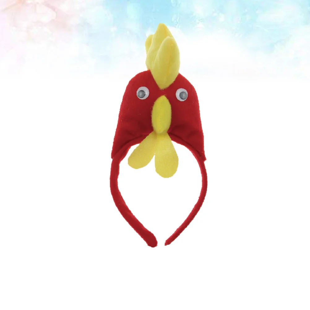 

Головной убор для Хэллоуина, аксессуары, Детский костюм курицы, красный декоративный детский ободок, плюшевая игрушка
