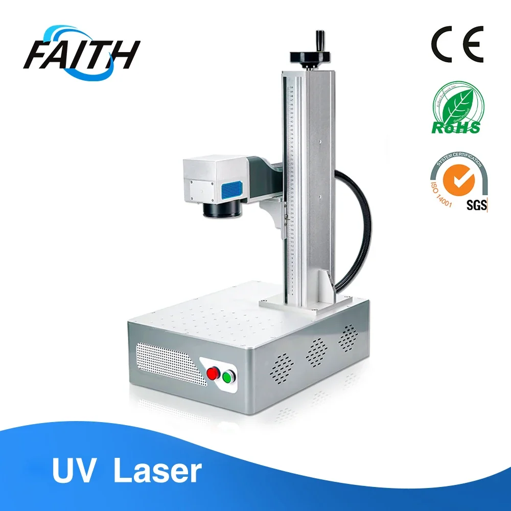 Geloof 20W 30W 50W Industriële Mini Metalen Logo Graveur Laser Raycus Fiber Marker Machine Voor Roestvrij staal Laze