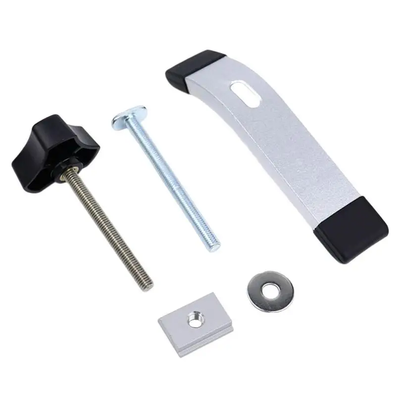 

Hold Down Clamps Kit Aluminum Woodworking Pressure Plate T Track Accessories Holding Braces For Workshop And Woodworking To