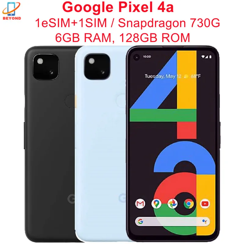 Оригинальный разблокированный смартфон Google Pixel 4a Pixel4a ОЗУ 6 ГБ ПЗУ 128 5 81 дюйма NFC