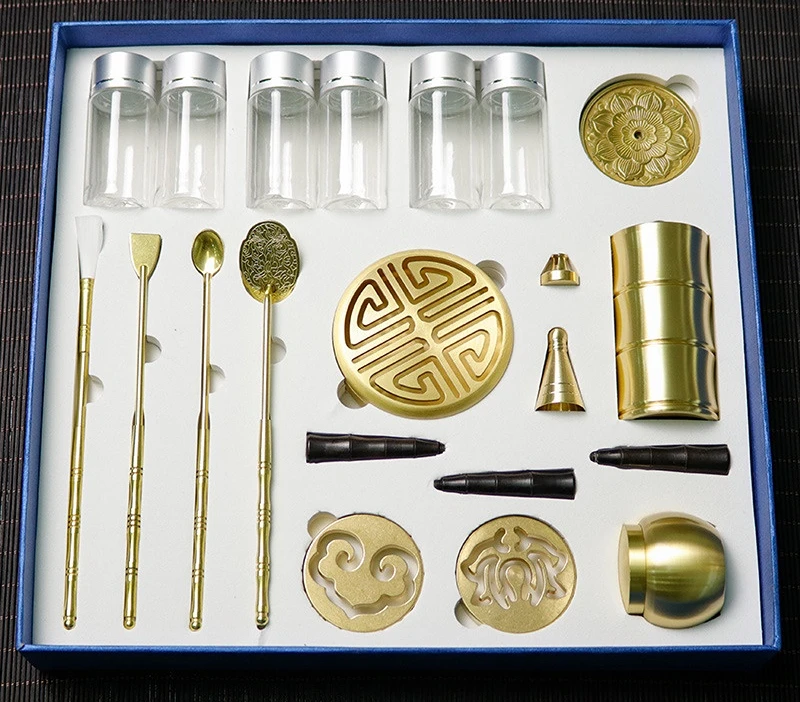 

Incense Road Beginner Level Suit Copper Tool Fragrance Seal Incense Burner Seal Cutting Incense Burner