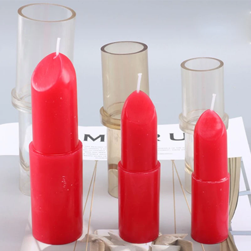 

Имитация Красной помады «сделай сам» акриловая пластиковая креативная моделирующая модель помады форма свечи Ароматерапия ручная работа