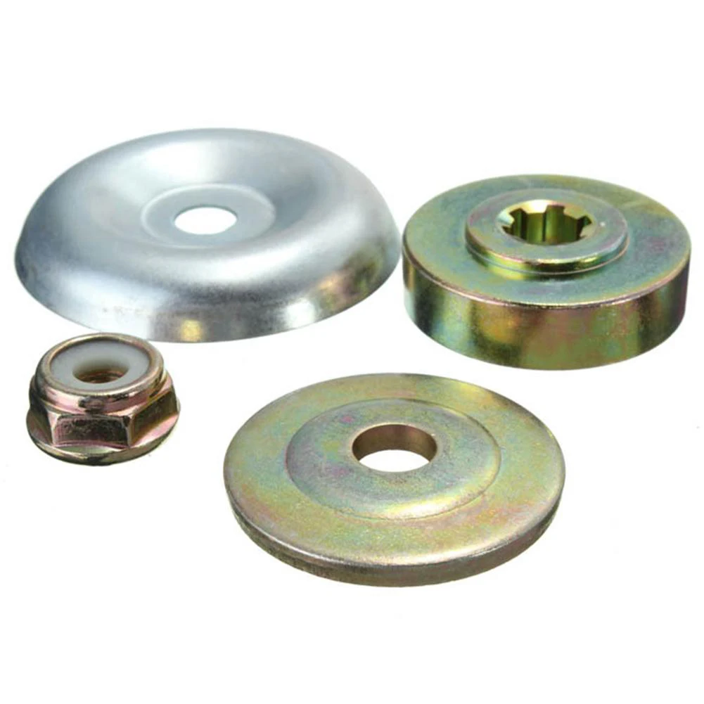 

4pcs Metal Gearbox Blade Nut Fixing Kit For Strimmer Lawn Mower 2.56" Diameter 0.39" Aperture String Trimmer Parts