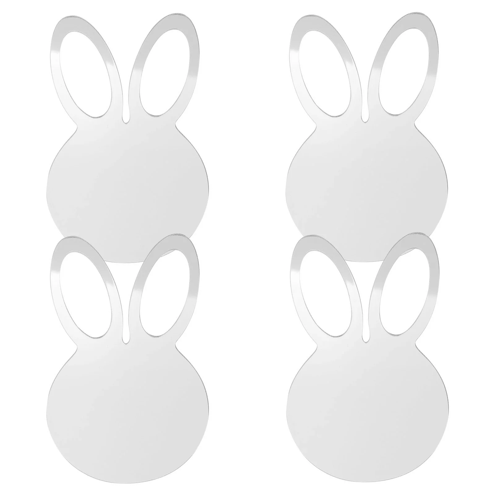 

Easter Hanging Acrylic Ornaments Bunny Ornament Tag Pendant Tree Tags Rabbit Decorations Blanks Sign Decor Blank Crafts Spring