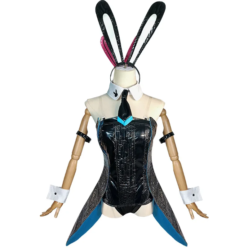Карнавальный костюм Vocaloid Miku колготки для девочек с кроликом Женские сексуальные