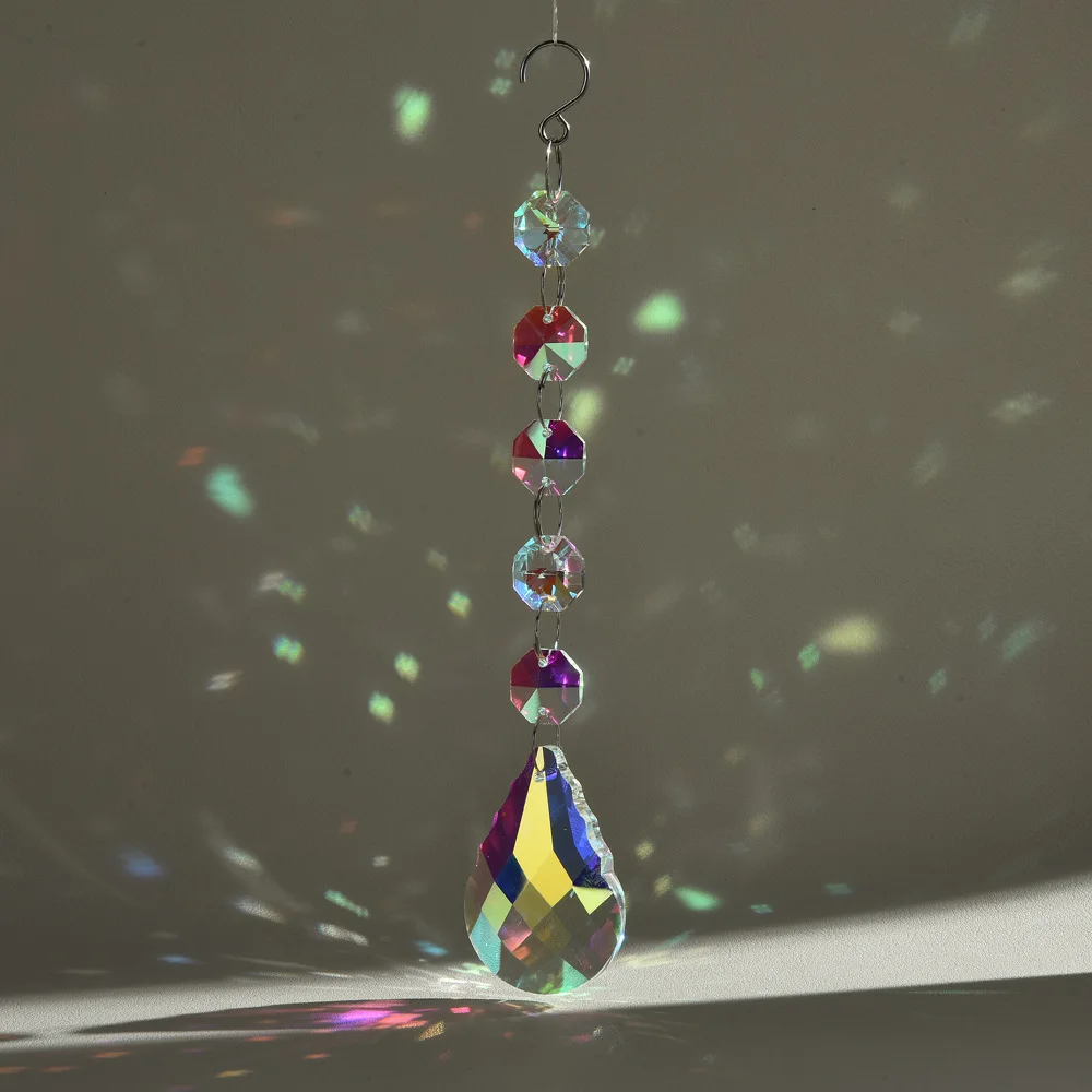 Яркая Радужная подвеска сделай сам на подоконник для сада и дома