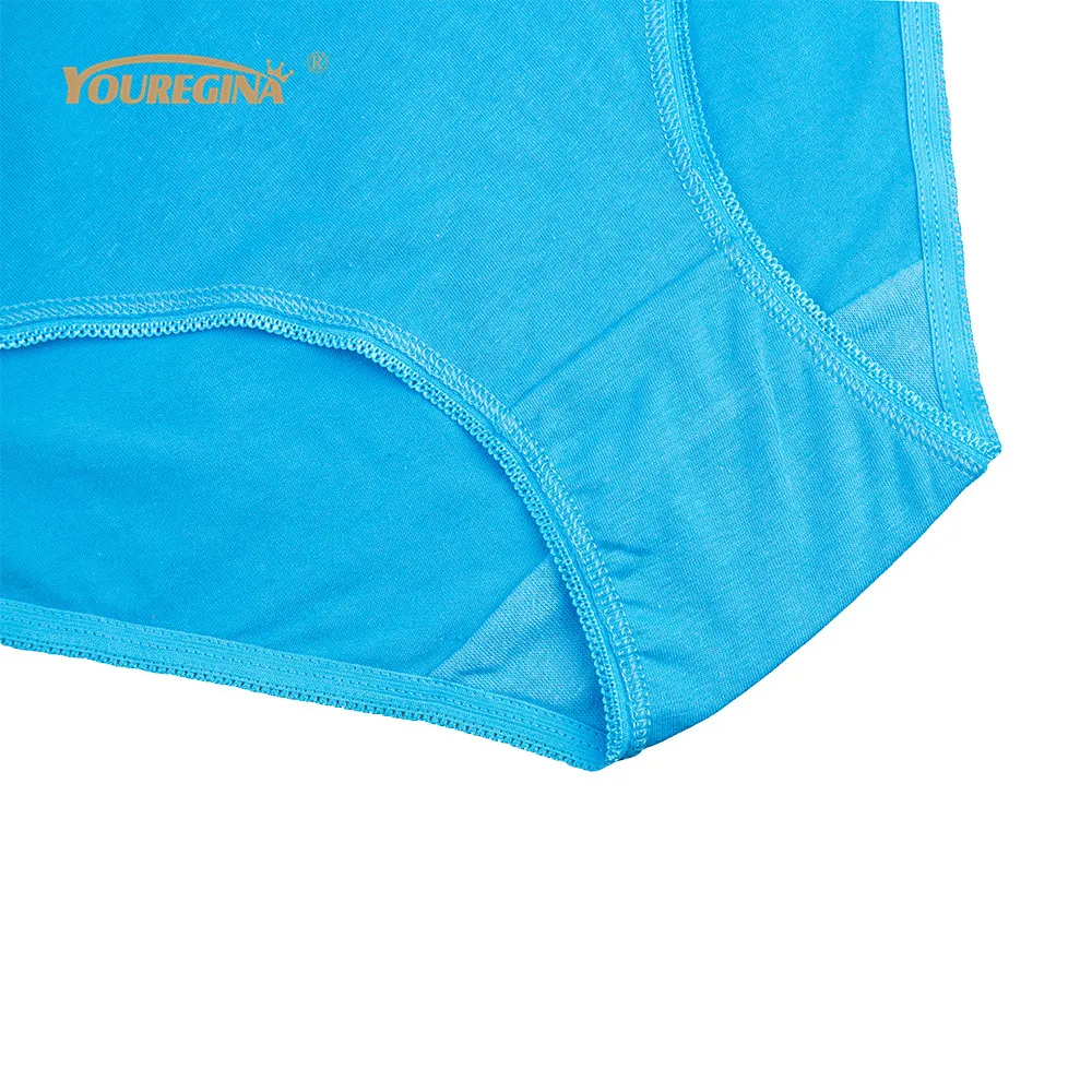 YOUREGINA Women Sexy Underwear Lace Sexy High Waist Panty Cotton Panties Boyshorts Underpants Plus Size Briefs 6 pcs/lot