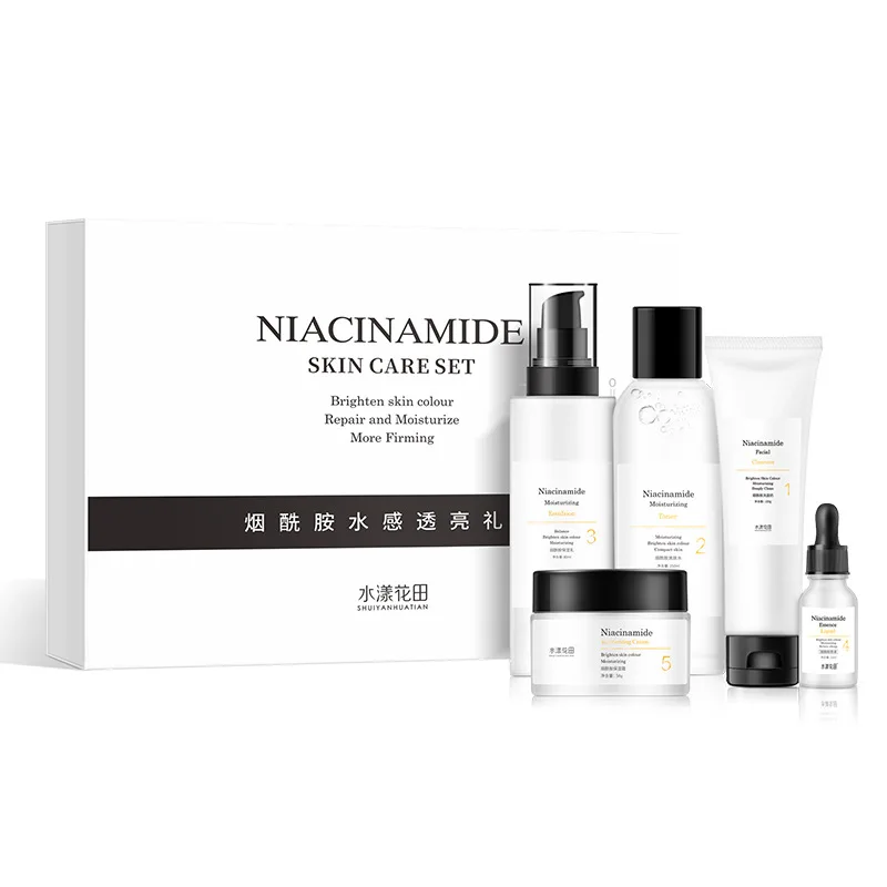 

Niacinamide набор для ухода за лицом косметическое средство для умывания эмульсия для тонера крем-основа для салона красоты Увлажняющий набор дл...