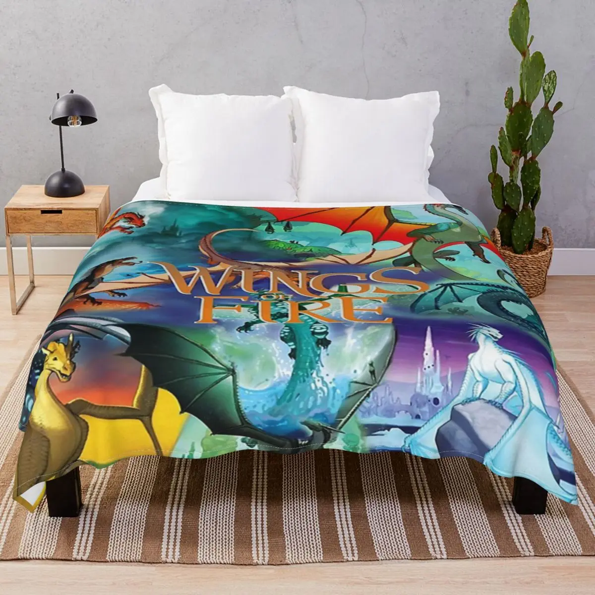 Wings Of Fire All Together Blanket Flannel Spring/Autumn Super Warm Throw Blankets for Bedding Sofa Travel Office