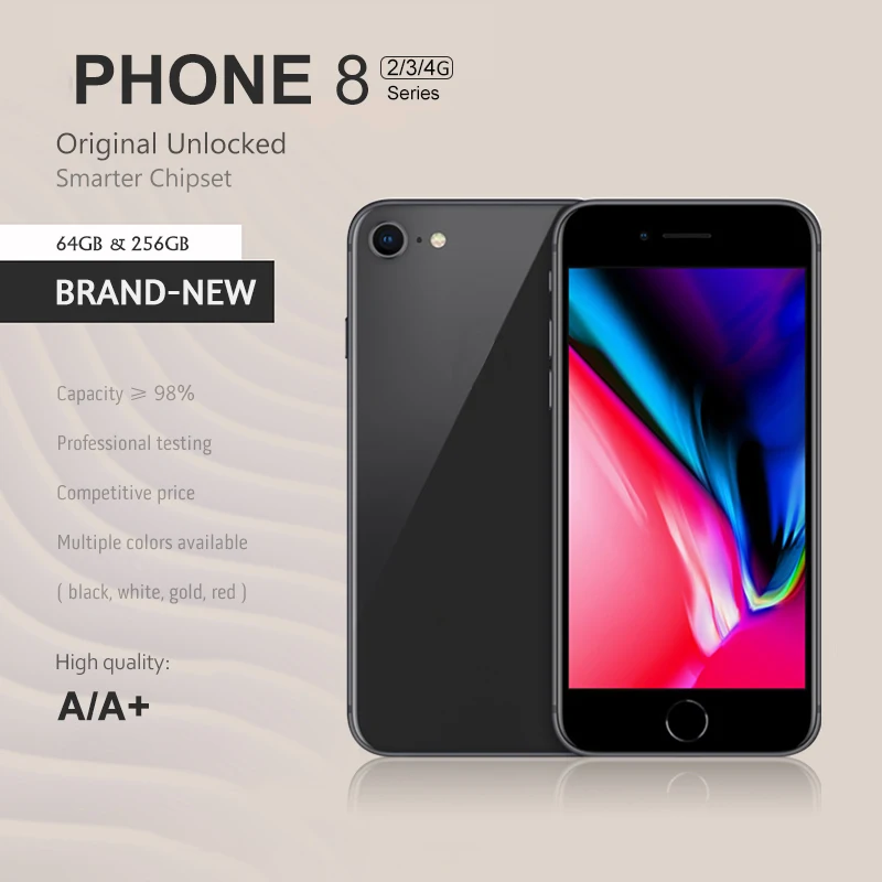 Оригинальный б/у телефон 4G 8 дюймов 64 ГБ 128 256