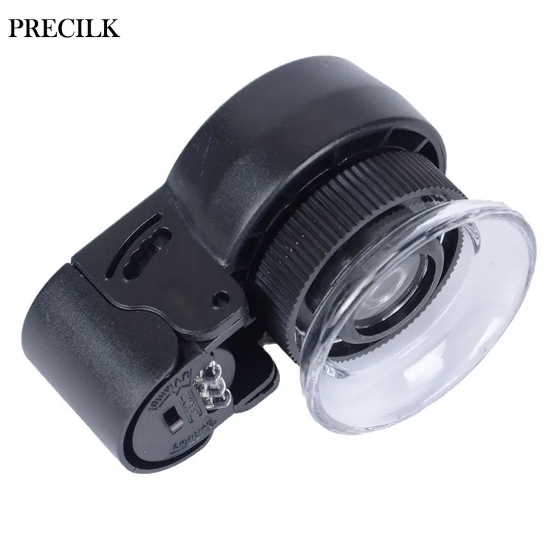 

2 LED 1 UV Light 45X Portable Handheld Microscope Magnifier Loupe Mirror Magnifying Glasses Jewelry Antique Calligraphy Diamond