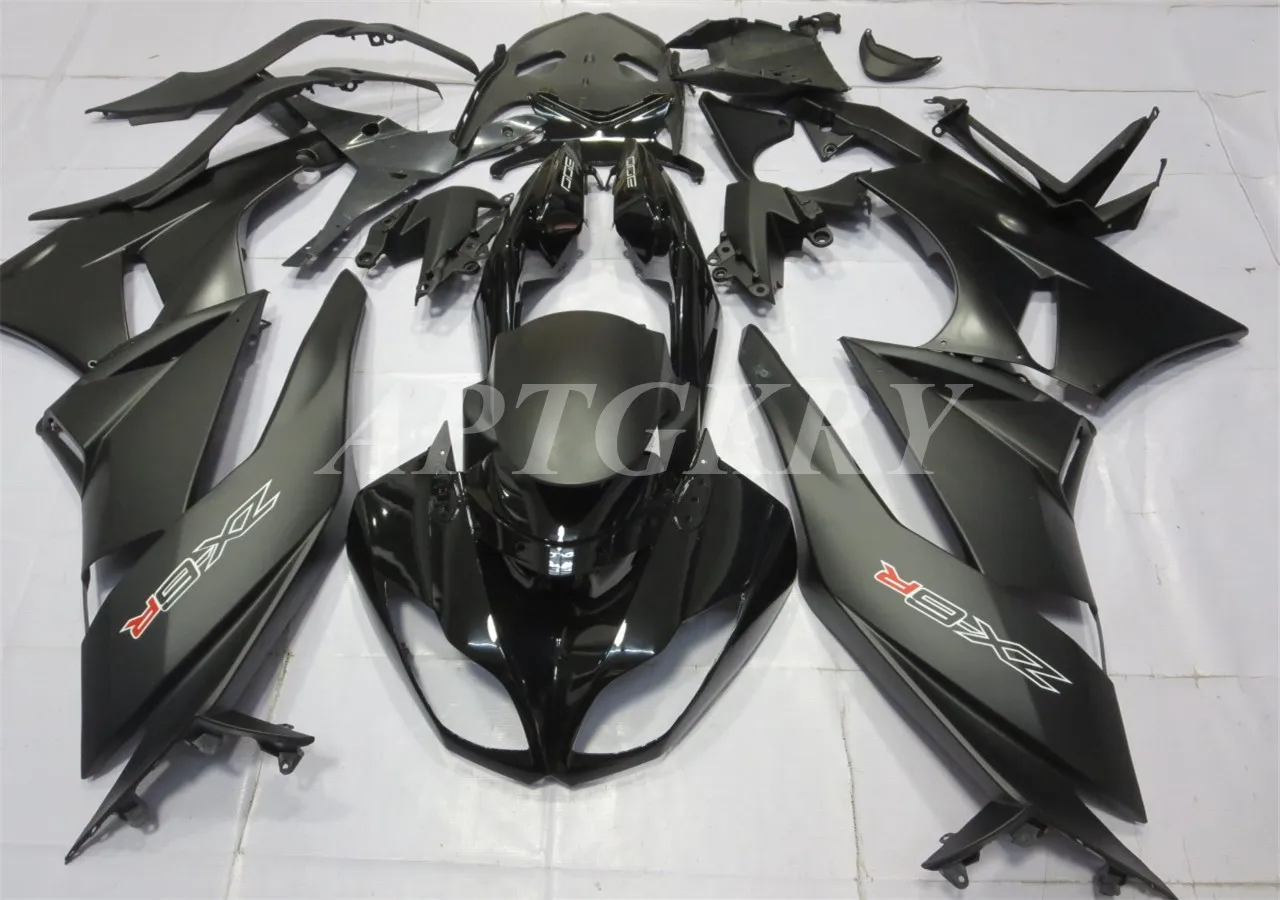

New ABS Plastic Shell Motorcycle Fairing kit Fit For Kawasaki Ninja ZX6R 636 ZX-6R 2009 2010 2011 2012 Bodywork set Black Cool