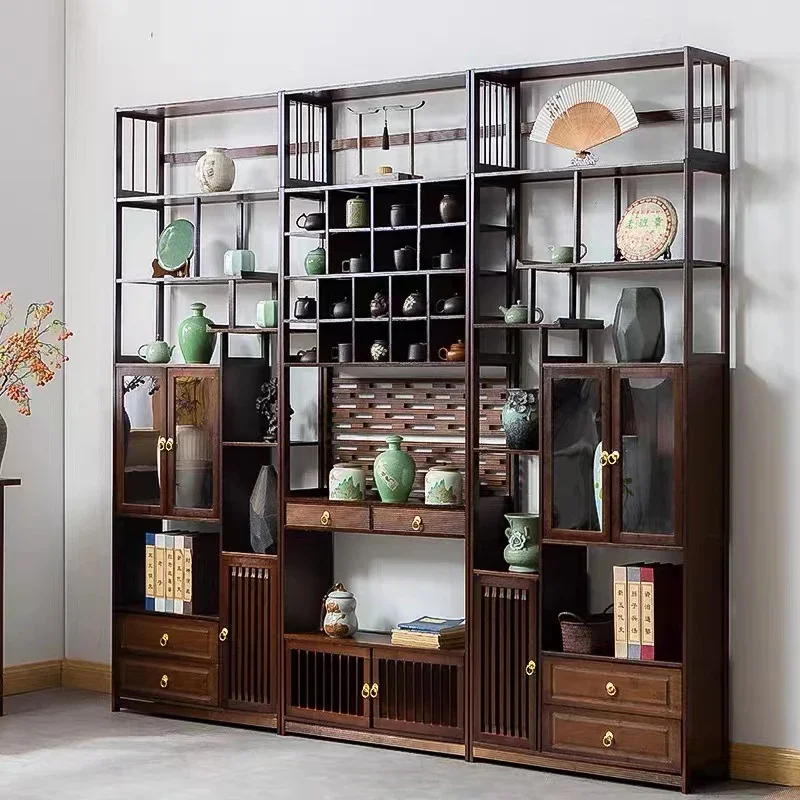 Шкаф для гостиной из массива дерева высокий шкаф хранения офиса аркадная мебель