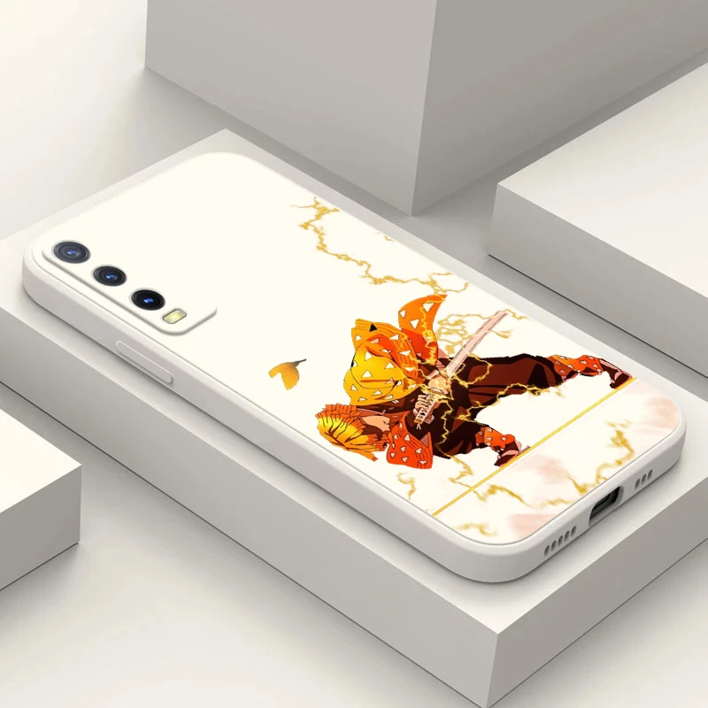 Чехол для телефона для Vivo Y35 Y30 Y50 V20 E V21 V21E V20 V20SE V23E V25 PRO 4G 5G рассекающий демонов золото