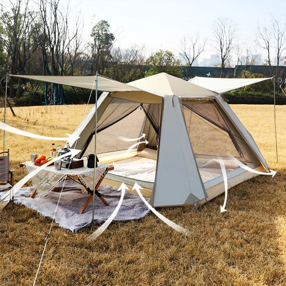 Палатка туристическая Автоматическая на 3-4 человек самораскрывающаяся