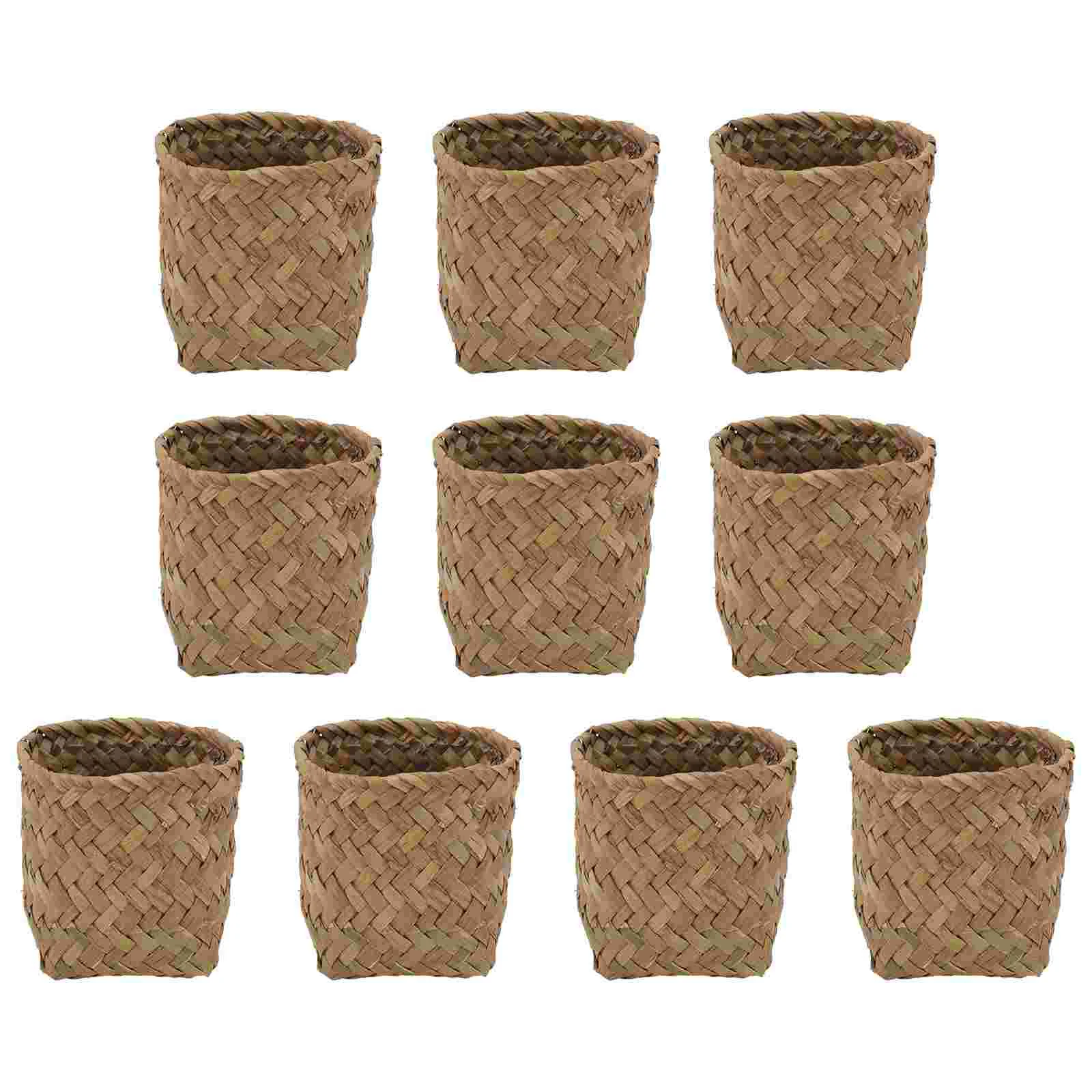 

Basket Mini Box Candy Baskets Wedding Woven Storage Boxes Case Gift Flower Rattan Holder Seagrass Party Wicker Chocolate