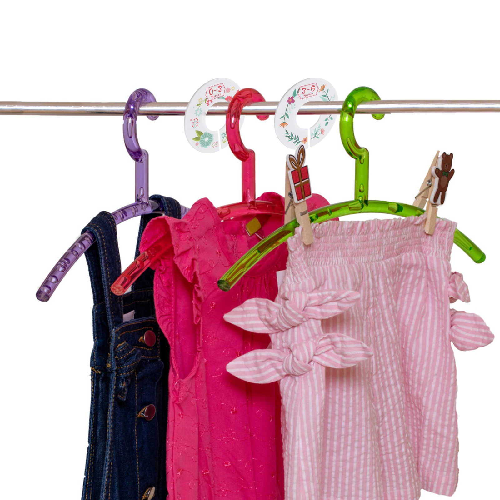 6 шт. детские пластиковые разделители для одежды | Дом и сад