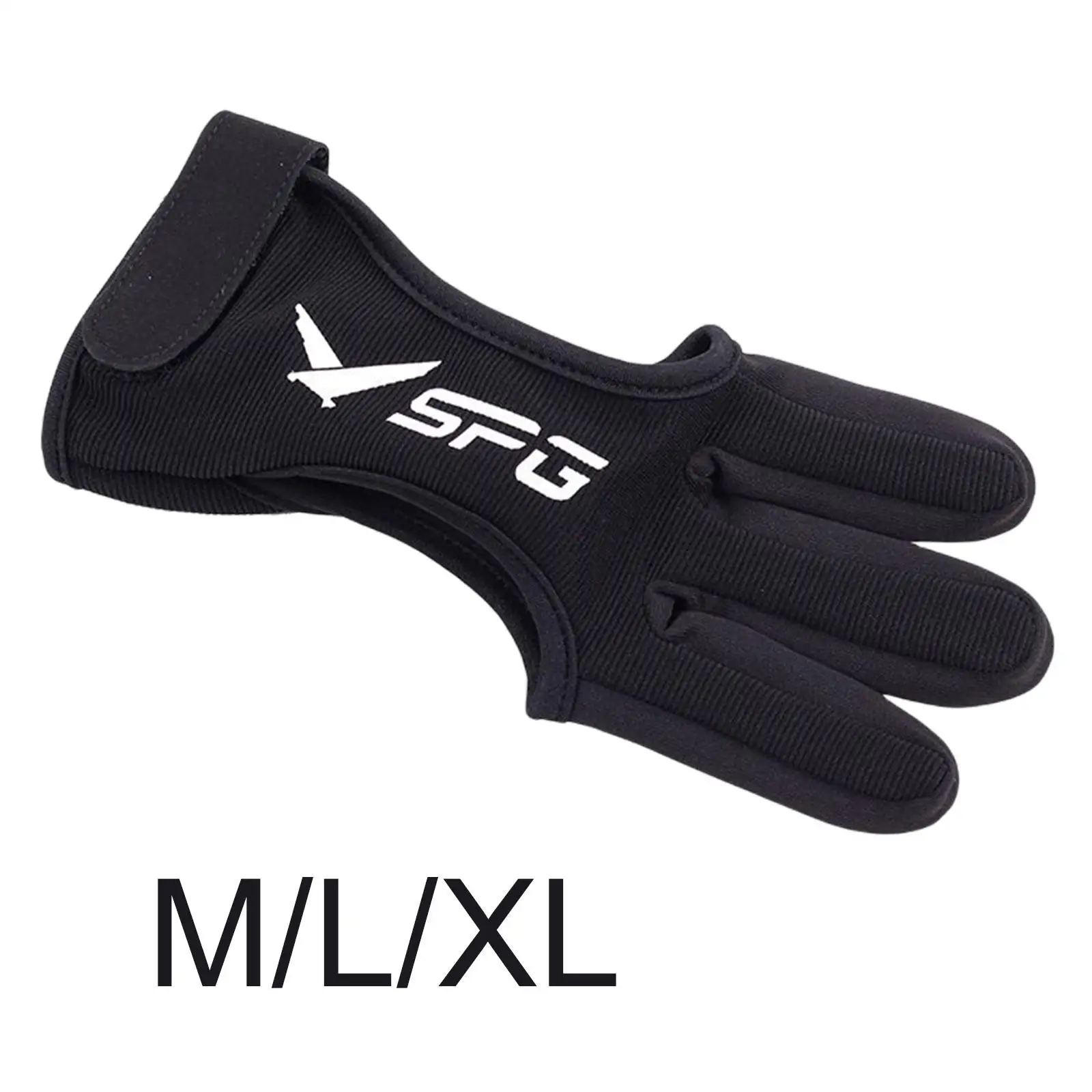 

1 Piece Outdoor Archery Gloves Shooting Hunting Leather Three Finger Protector Archery Protective Gear Accessories