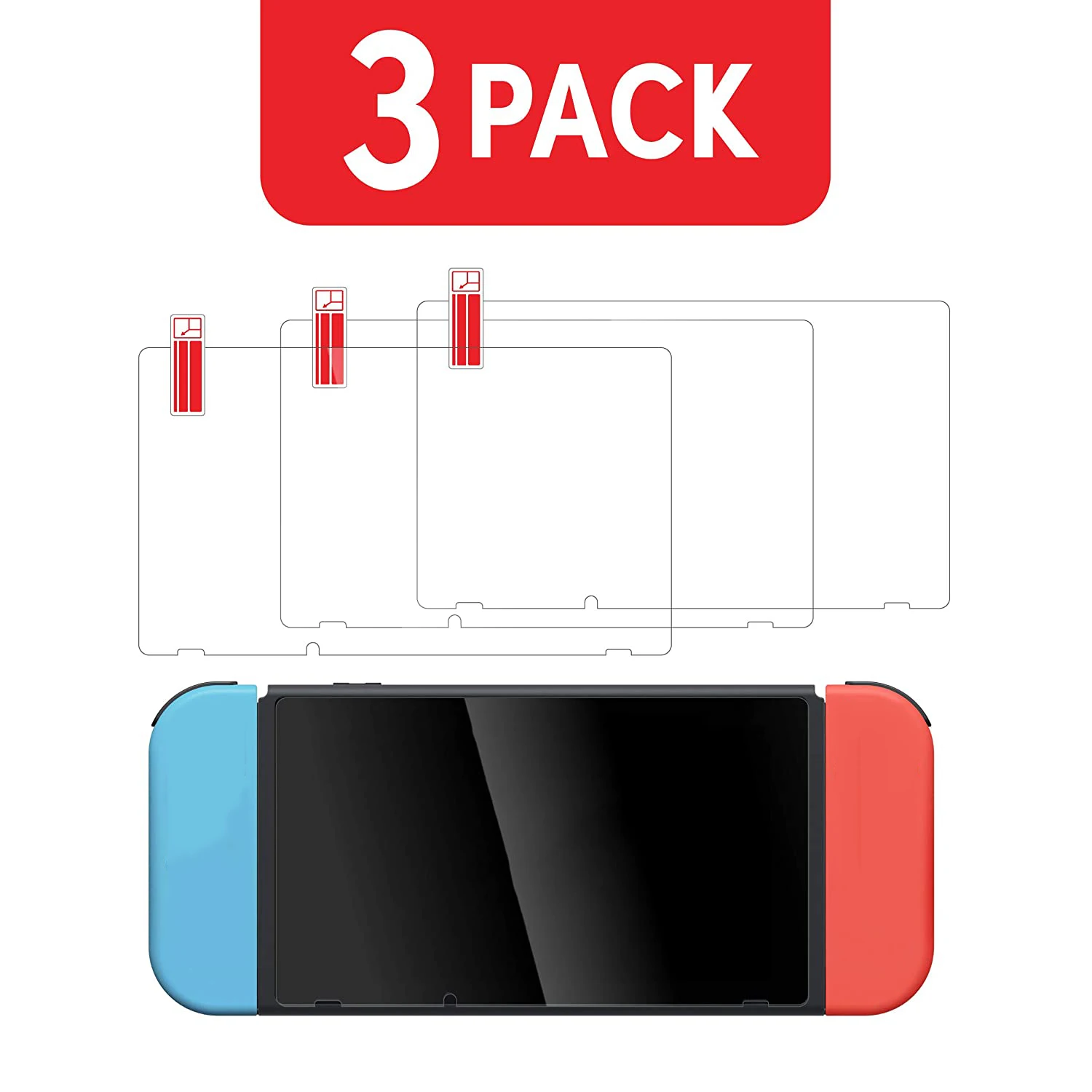 

Закаленное стекло для защиты экрана Nintendo Switch NS, защитная пленка на экран Oled для Nintendo Switch Lite, 3 упаковки