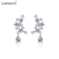luoteemi drop earring for women tredy korean style boucle doreille femme simulated diamond wedding accessories friend gifts