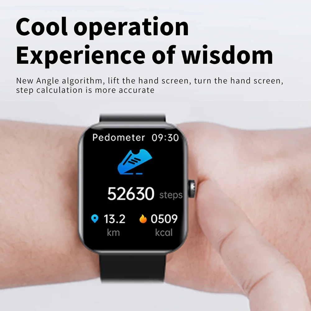 Спортивные Смарт-часы с диагональю 1 9 дюйма и измерением уровня сахара в крови