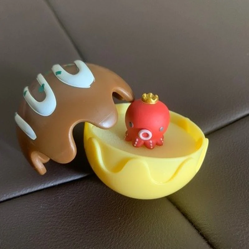 Японские Оригинальные шарики BANDAI из натуральной кожи такояки гасяпон