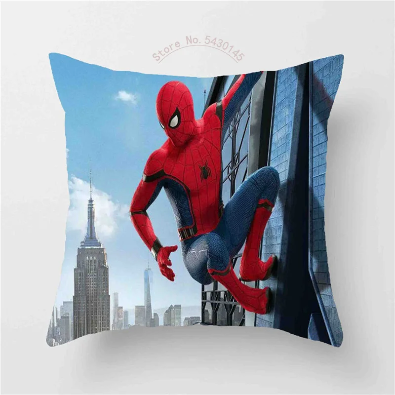

Disney Pillowcase Cushion Cover Car Spiderman McQueen Car Sofia Princess Pillow case Cartoon Boy Girl Gift 45x45cm