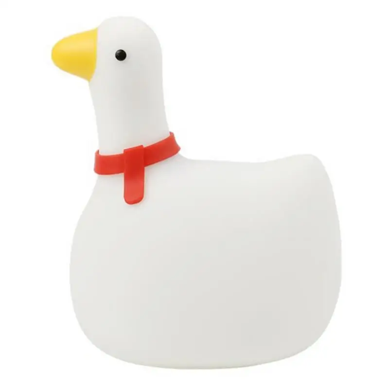 

LED Night Light Cute Geese Nightlamp USB Rechargeable Dimmable Light With Timing Function Decorative For Bedroom KidsRoom Study