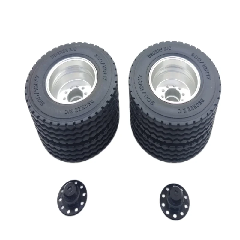 

1 Pair High-quality Rubber Tires Narrow/wide for 1/14 Tamiya RC Truck Trailer Tipper Scania R470 Actros Volvo FH16 MAN TGX DIY