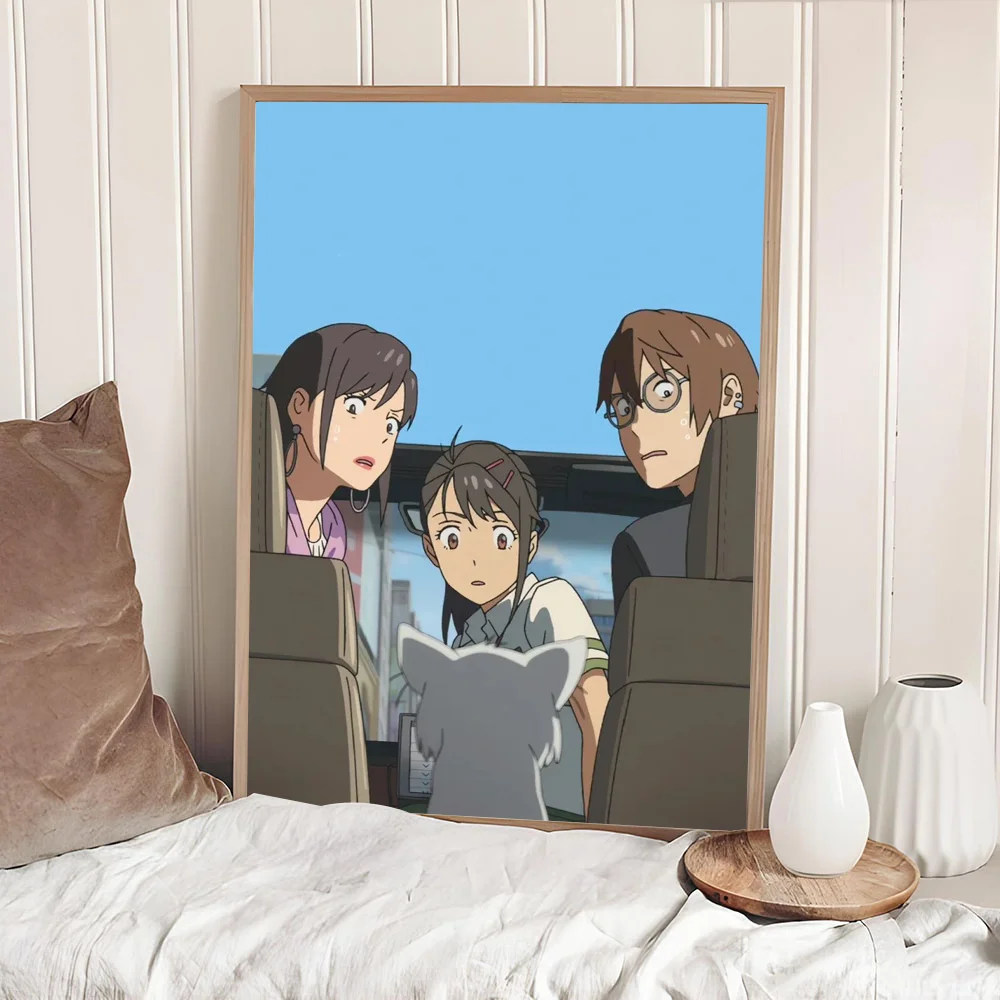 Makoto Shinkai Suzume хорошее качество принты и постеры винтажная комната домашний бар