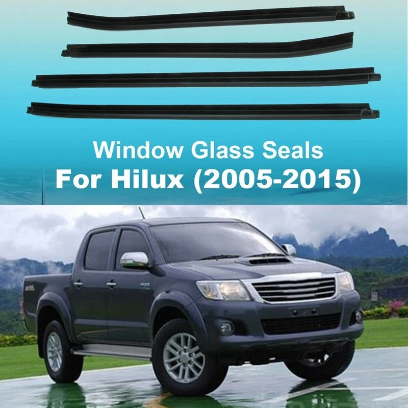 

Car Window Door Glass Seal For Toyota Hilux SR5/VIGO/MK6 PICKUP 2005-2015 Door Weather Strips Trim 68161-0K010
