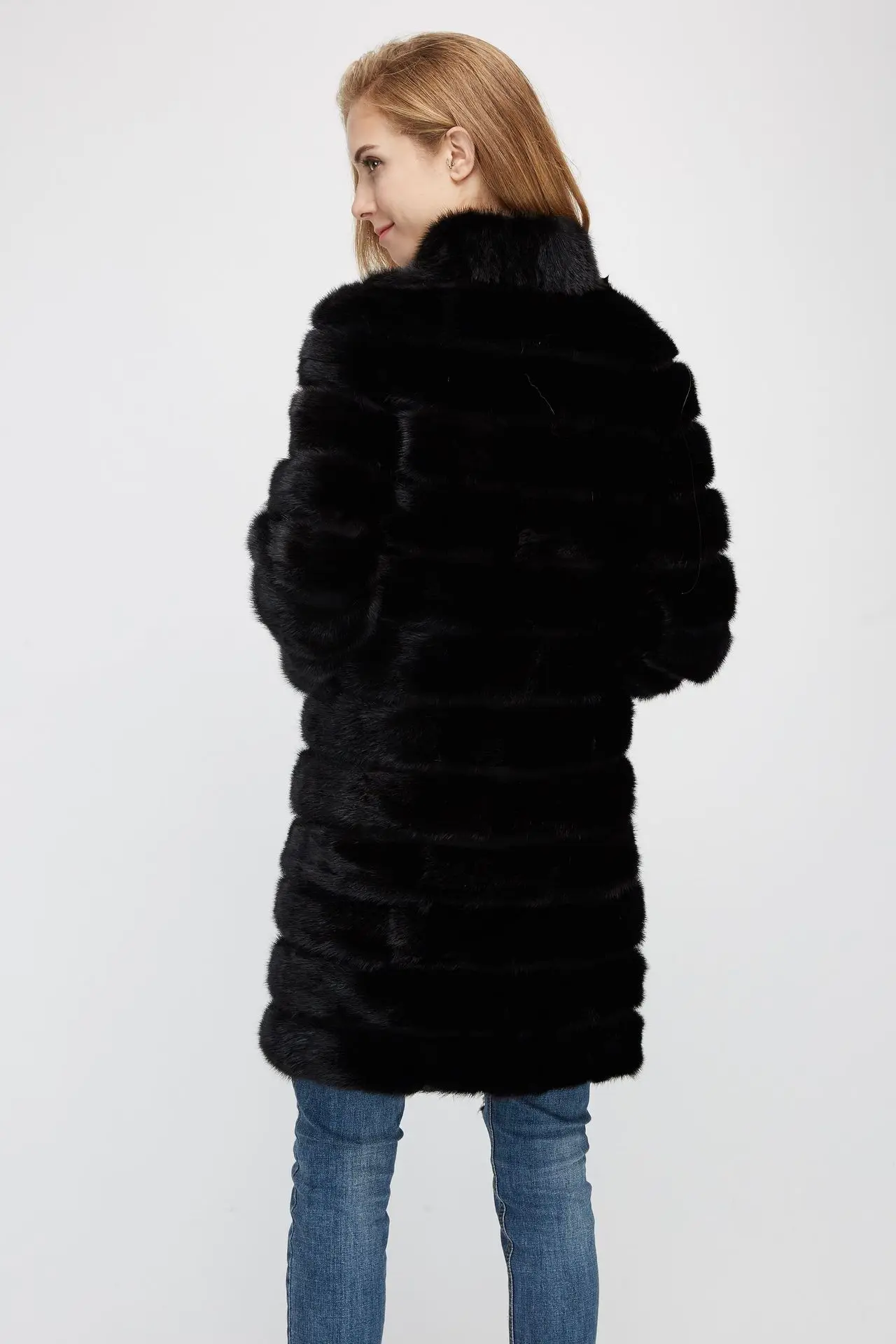 Fur Coat Women Autumn and Winter Warm Fur Faux Fur Mid-Length Coat Women Winter Coat Women