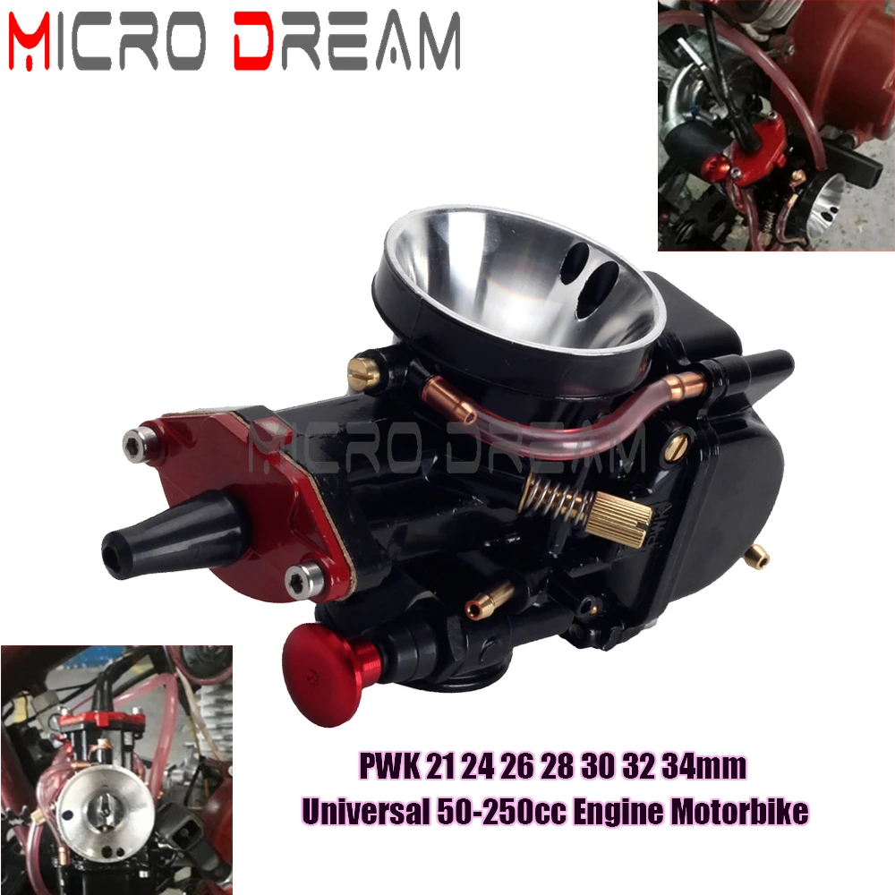 

Motorcycle Power Jet Carburetor For Scooter Dirt Bike ATV Racing Off Road 21 24 26 28 30 32 34mm PWK 50cc-250cc Engine Carb
