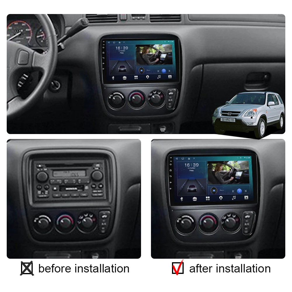 Автомагнитола для Honda CR-V CRV 1995 1996 1997 1998 1999 2000 2001 мультимедийный видеоплеер Android