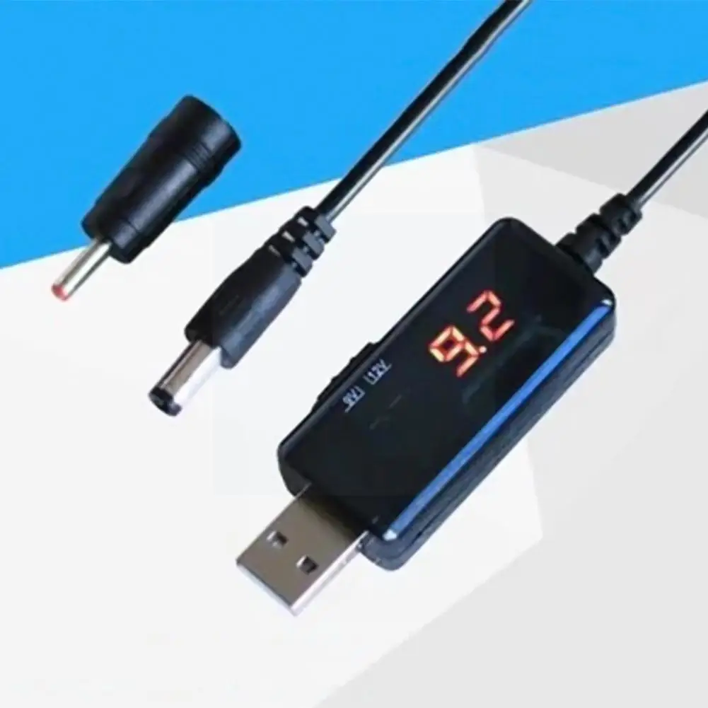 Кабель-преобразователь с Usb на повышающий 5 В до 9 в 12 регулируемый трансформатор