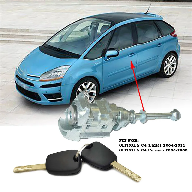 Цилиндрический Замок передней левой двери с 2 ключами для Citroen C4 Picasso 9170Y0 |