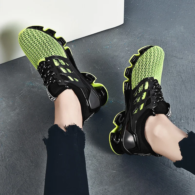 JIEMIAO Classic Running Shoes Fashion Breathable Sports Shoes Outdoor Non-slip Men Sneakers Comfortable Athletic Women Footwear