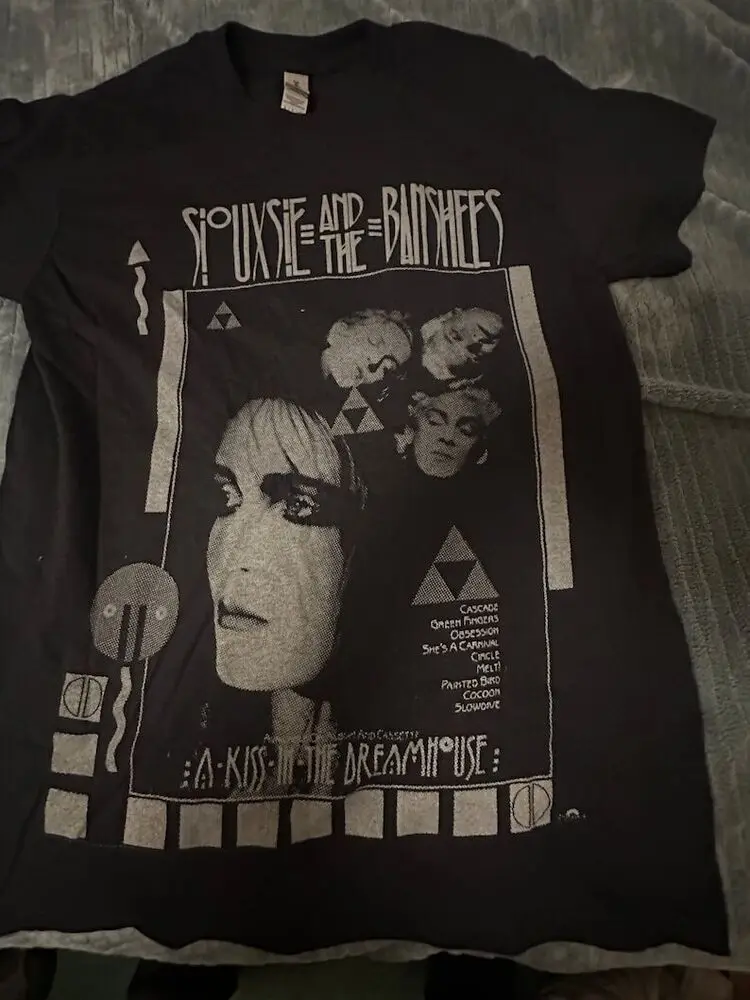 Черная футболка Siouxsie And The Banshees в стиле панк-рок ремейк ретро NH13744